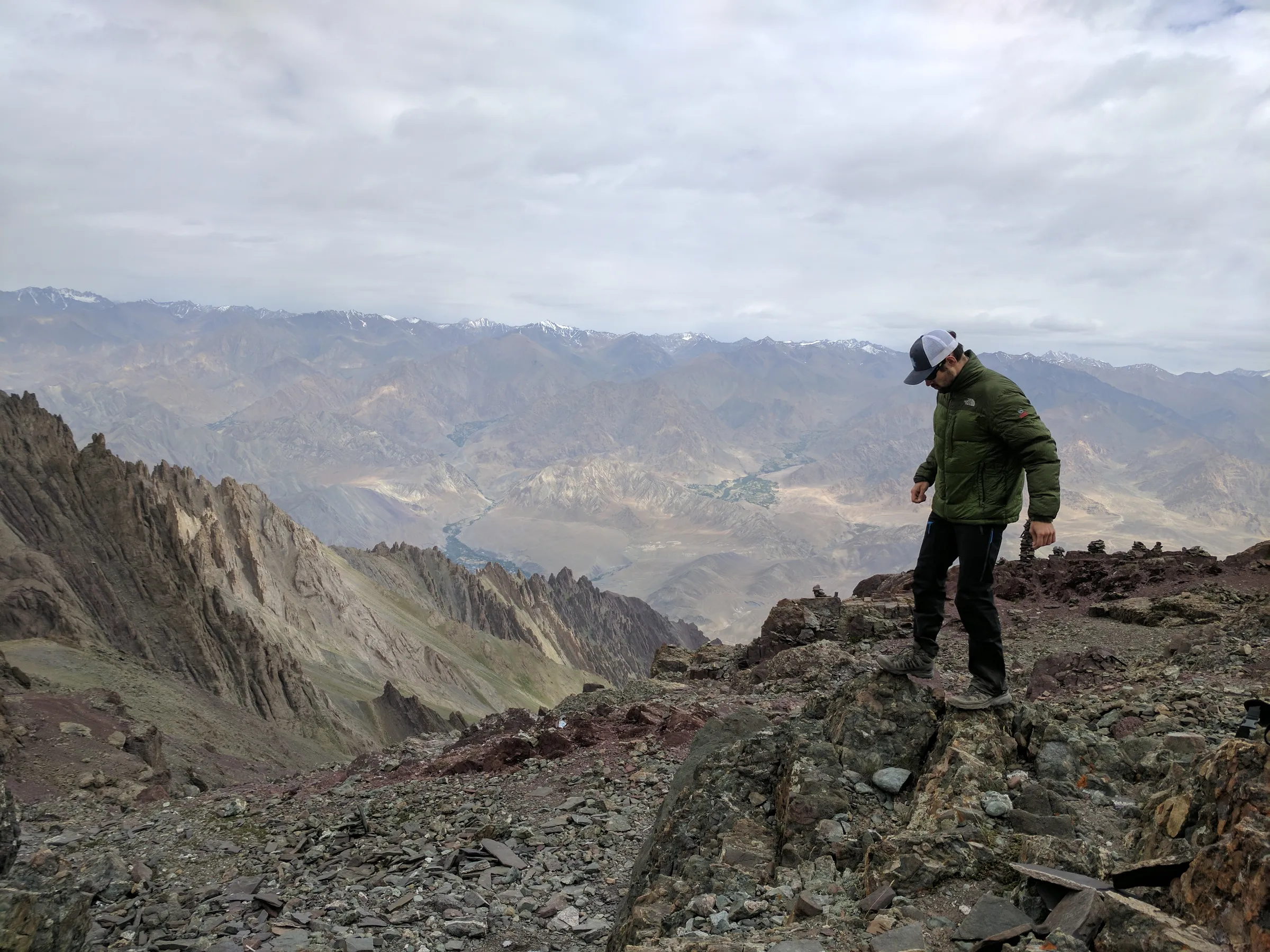 Jan during a high-altitude trek through the Himalayas